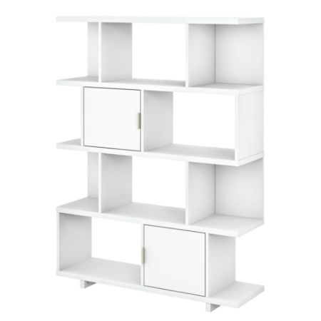 Kathy Ireland Madison Avenue Bookcase White Office Depot