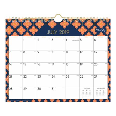 Blue Sky Office Depot 2019 2020 Calendar Planner Weekly Pocket Academic Floral Planners Organizers Business Industrial Sidra Hospital