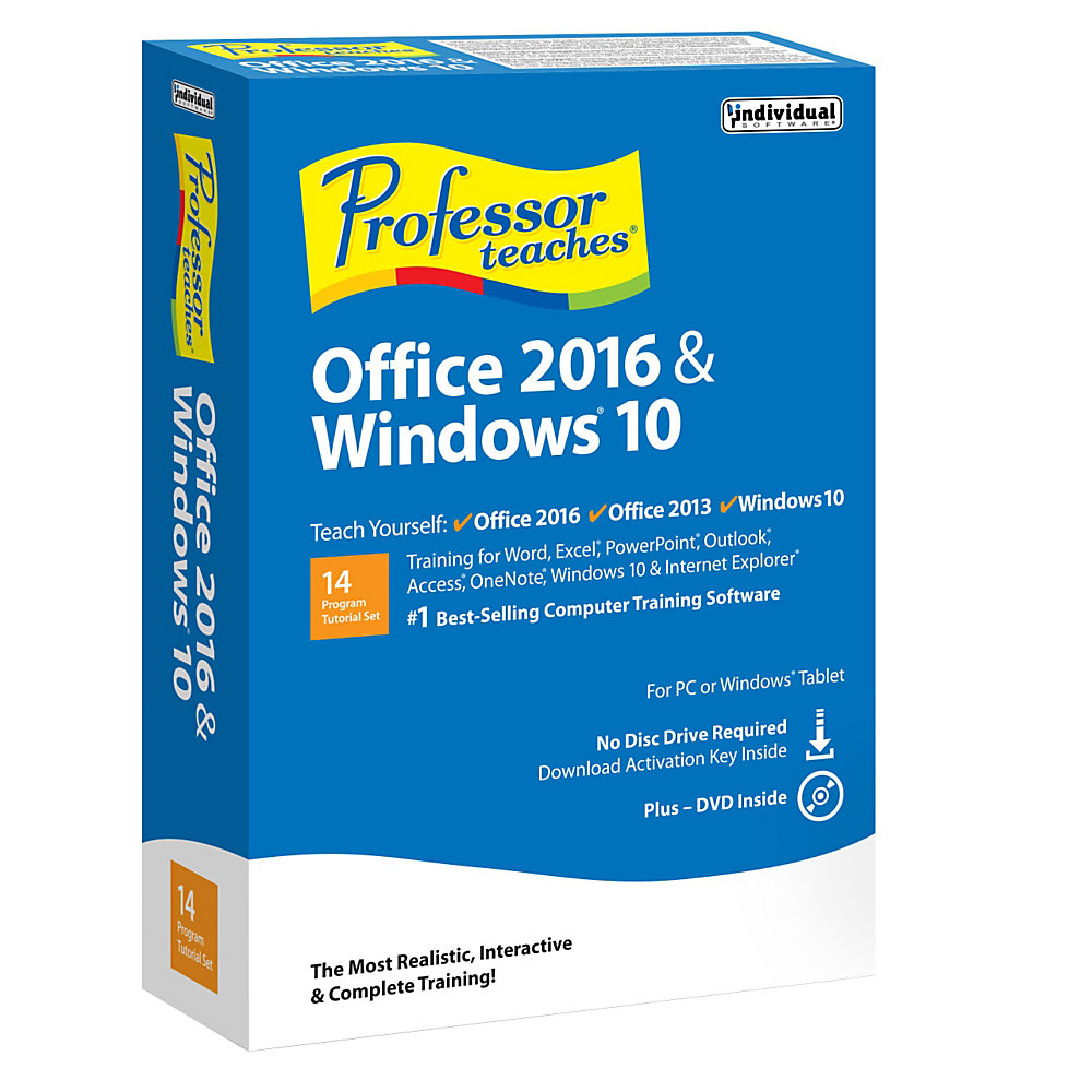 Professor Teaches� Office 2016 And Windows� 10, Traditional Disc/Download Version