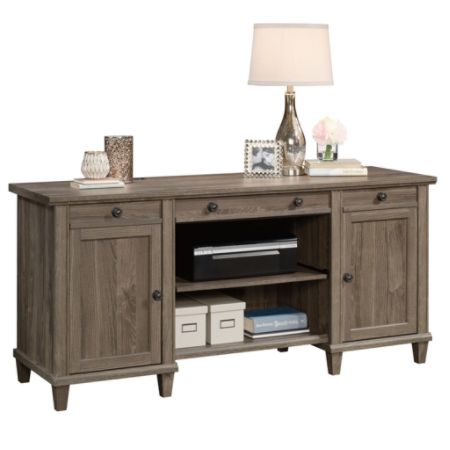 Sauder Hammond Computer Credenza Emery Oak Office Depot