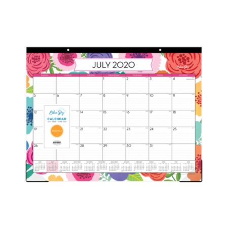 Blue Sky Desk Calendar Mahalo 100157 A Office Depot