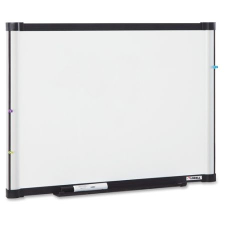 magnetic lorell erase dry board ft each rectangle aluminum frame steel height width officedepot