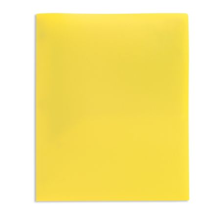 Office Depot Brand School Grade 2 Pocket Poly Folder Letter Size Yellow ...