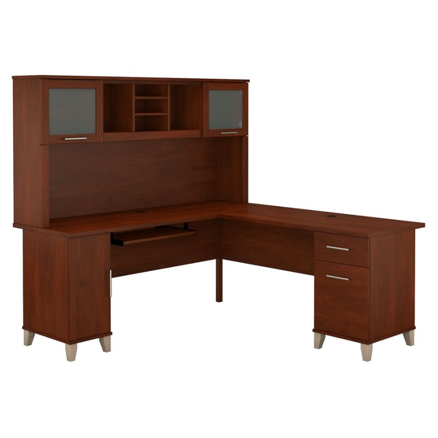 Bush Corner L Shaped Desks Office Depot