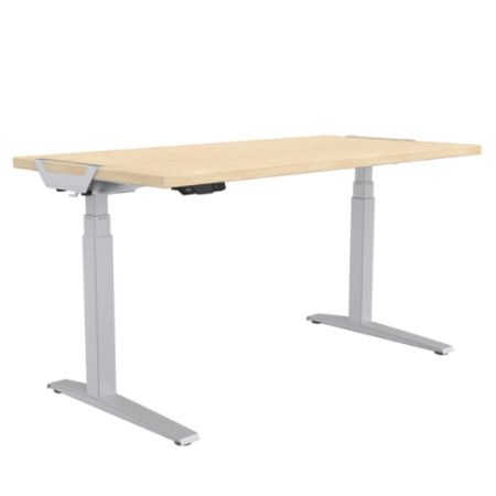 Fellowes Levado Height Adjustable Desk 72 W Maple Office Depot