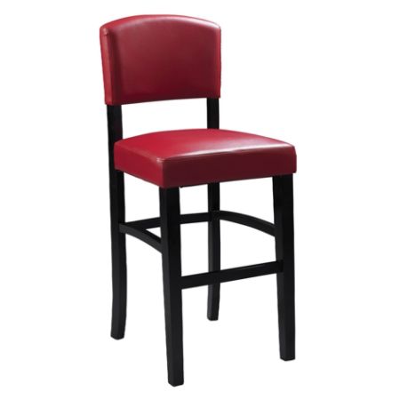 Linon Home D cor Products Monaco Counter Stool 30 H Dark RedEspresso