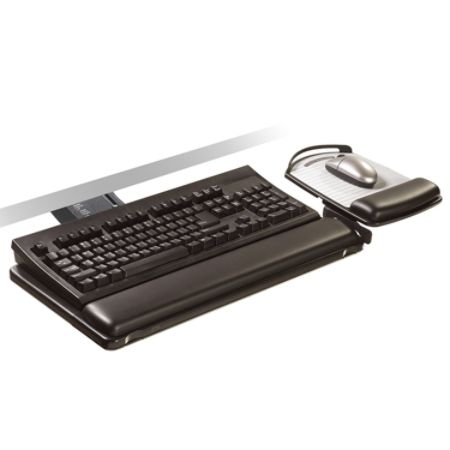 3m Sitstand Adjustable Keyboard Tray Black Office Depot