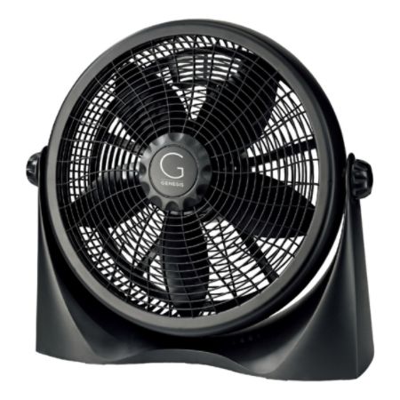 Genesis 3 Speed Adjustable Floor Fan Black Office Depot
