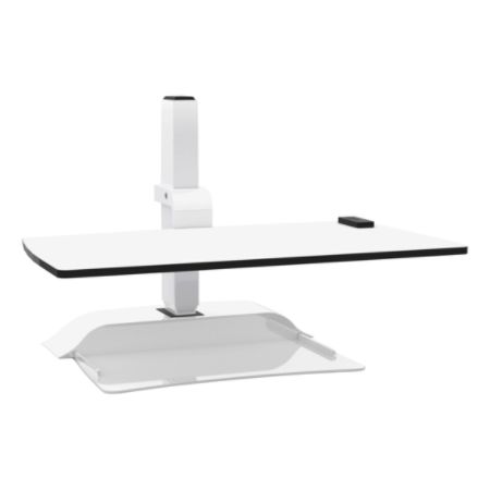 Safco Electric Desktop Sit Stand Armless Desk Riser White Office