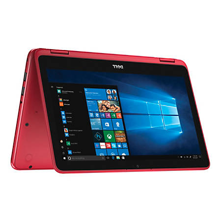 Dell™ Inspiron i3185 2-In-1 Laptop, 11.6" Touch Screen, AMD A6, 4GB Memory, 64GB eMMC Storage, Windows® 10, i3185-A626RED-PUS