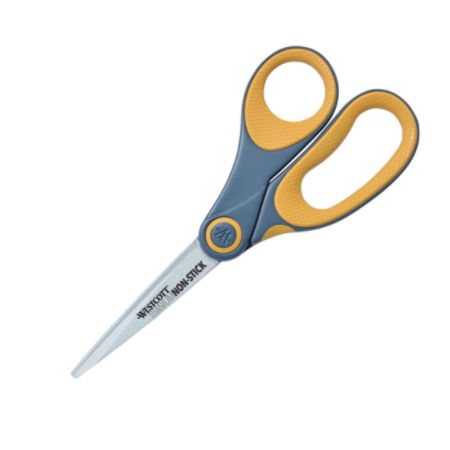 Westcott Titanium Bonded Non Stick Scissors 8 Straight GrayYellow ...