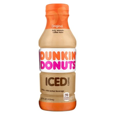Dunkin Donuts Ready To Drink Iced Coffee Original 13.7 Oz ...