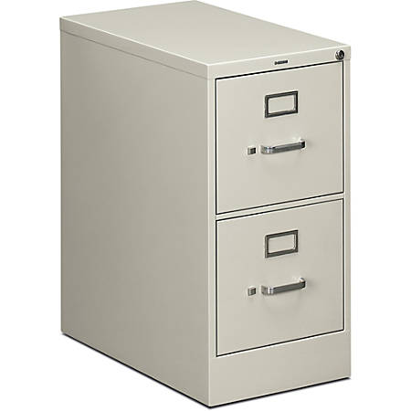 Hon 510 25 D Vertical 2 Drawer File Cabinet Metal Light Gray