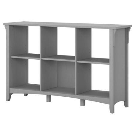 Bush Furniture Salinas 6 Cube Organizer Cape Cod Gray Standard