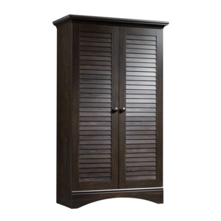 Sauder Harbor View Cabinet 61 H Black Office Depot