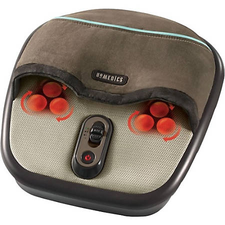homedics massager shiatsu compression foot air heat officedepot