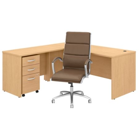 Studio C 72 L Deskcabinetchair Maple Office Depot