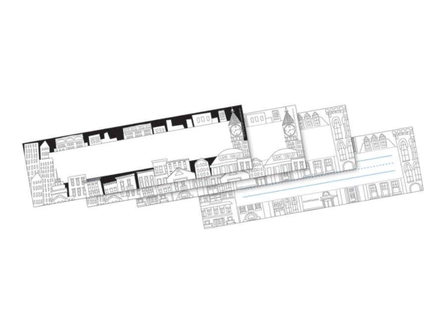 Barker Creek Double Sided Desk Tagsbulletin Board Signs 3 12 X 12