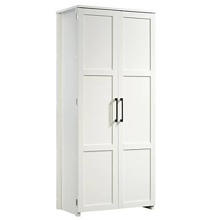 Sauder Homeplus Storage Cabinet 4 Fixed Shelves White Office Depot