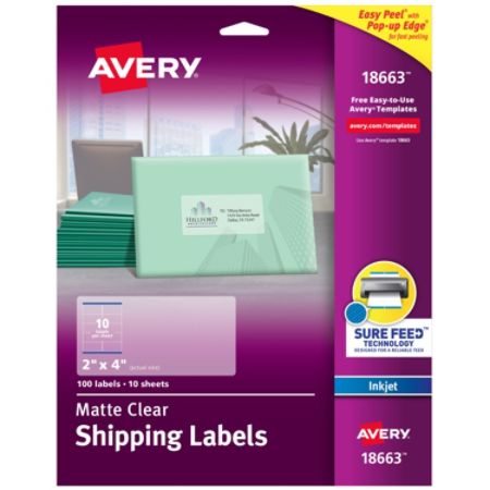 Basics Shipping Address Labels Permanent Adhesive 2x4 Labels 250 Pack Laser Printers