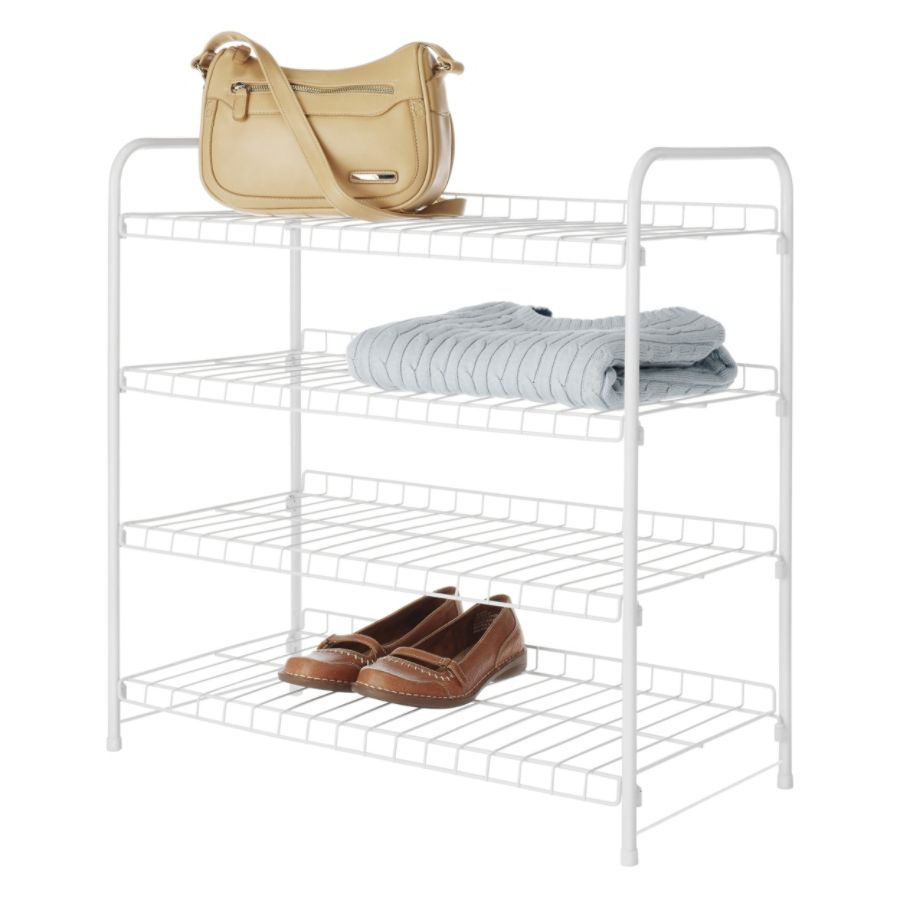 Whitmor 6470-4457 Shoe Rack - 52 x Shoes - 26 Compartment(s) - Heavy Duty,  Hanging Hook - Canvas - Zerbee