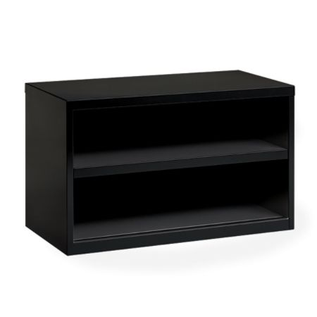 Workpro Modular 36 W Open Lateral Credenza Black Office Depot