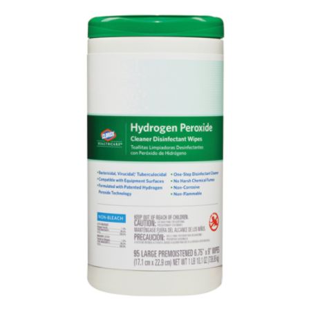 Clorox Healthcare Hydrogen Peroxide Disinfecting Wipes 9 x 6 34