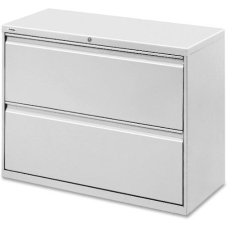 Lorell Fortress Series 42 W Steel Lateral File Cabinet 2 Drawer
