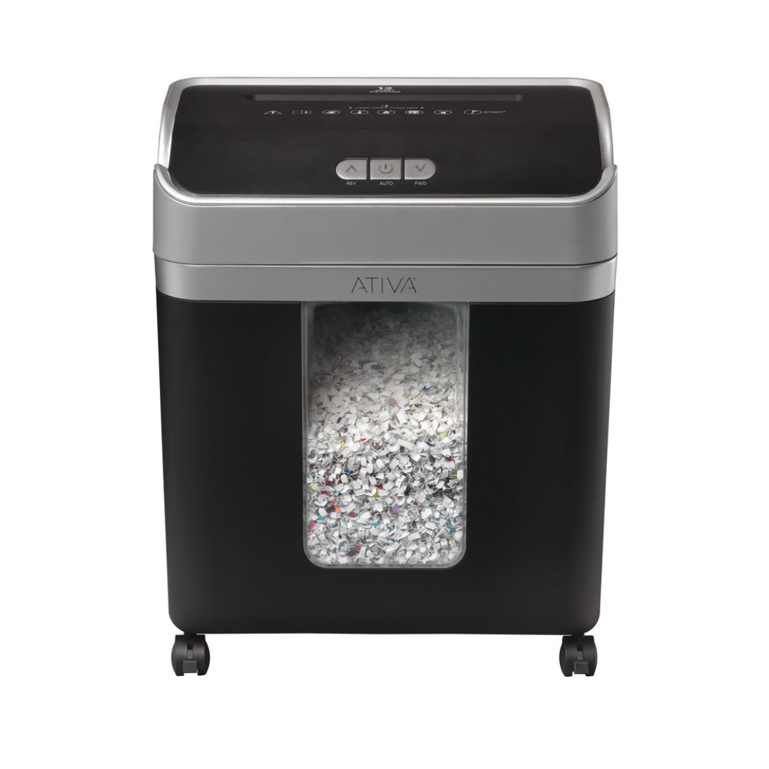Ativa® 12 Sheet Micro-Cut Shredder, OMM123P