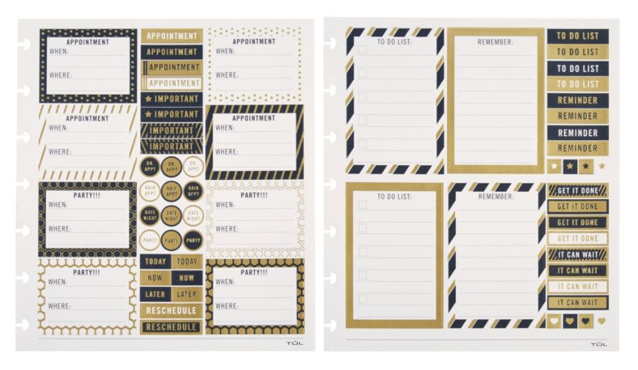  TUL® Discbound Notebook Refill Pages, Assorted Ruling