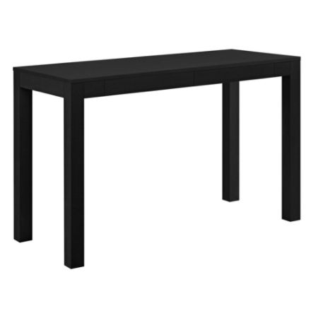Ameriwood Home Large Parsons Desk With 2 Drawers Black Office Depot