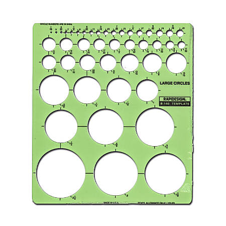 circle drafting template circles rapidesign depot office officedepot