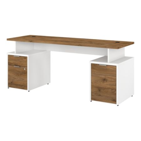 Bush Business Furniture Jamestown Desk With Drawers And Small