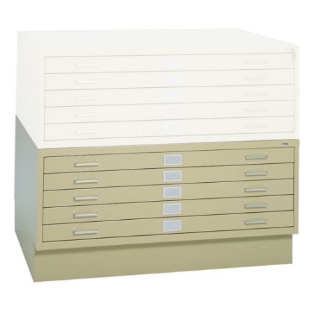 Safco 5 Drawer Steel Flat File 40 38 W X 29 38 D Tropic Sand