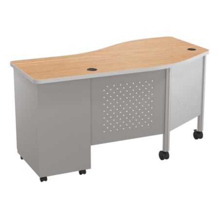 Balt Instructor Teachers Desk Ii Desk Oakplatinum Office Depot