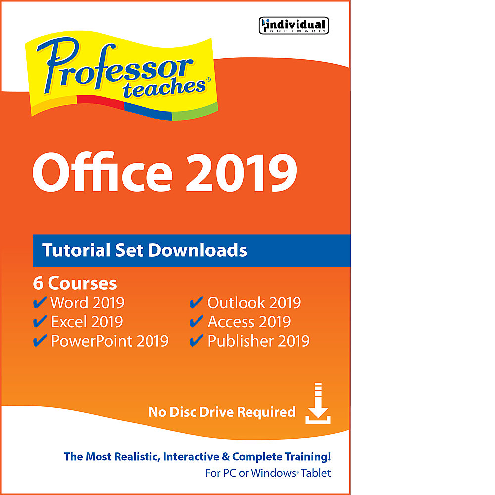 Professor Teaches Office 2019 Tutorial Set Downloads