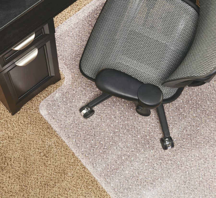 Realspace Economy Chair Mat For Low Pile Carpets 36 W x 48 D Studded