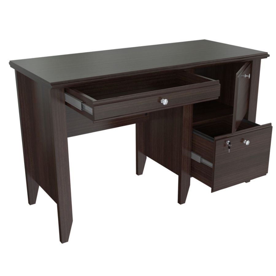 Inval Sherbrook Computerwriting Desk With Locking File Drawer