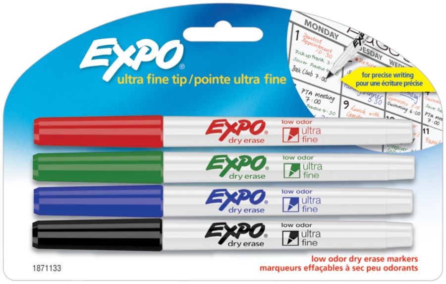 erase dry markers expo fine odor point low assorted colors ultra pack wet officedepot office officemax depot