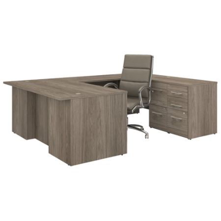 Bush Office 500 U Deskchair Hickory Prem Office Depot