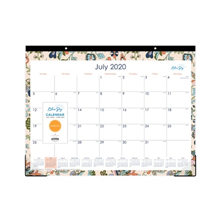 Blue Sky Desk Calendar Floral 118097 A Office Depot