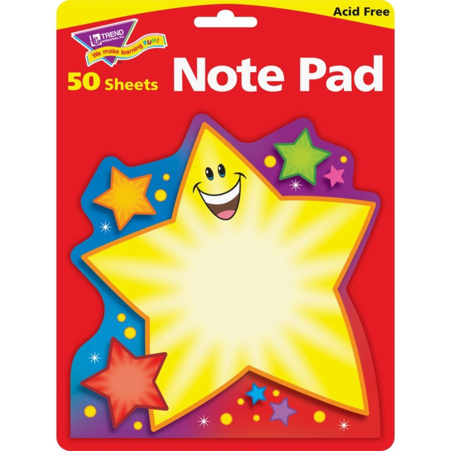 Trend Super Star Shaped Notepad 5 x 5 50 Sheets - Office Depot