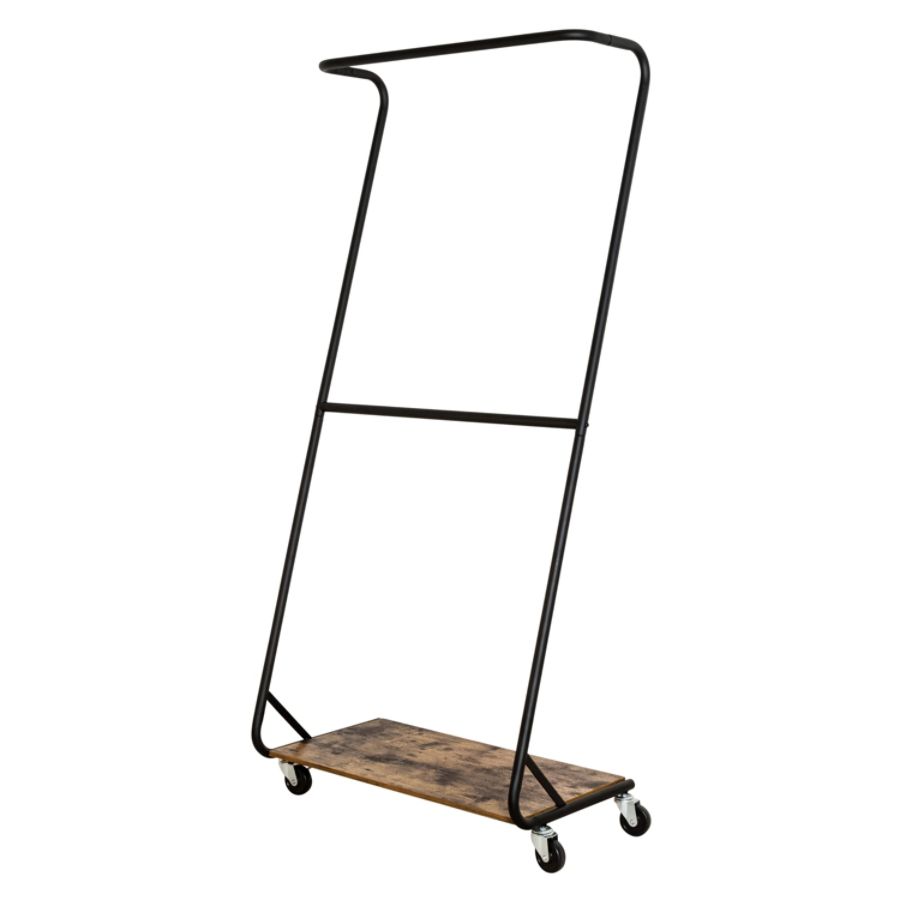 Honey-Can-Do Rustic Z-Frame Garment Rack Brown