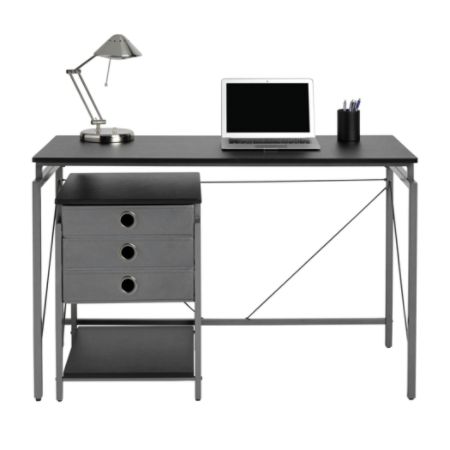 Brenton Studio Achiever Desk Wfile Black Office Depot