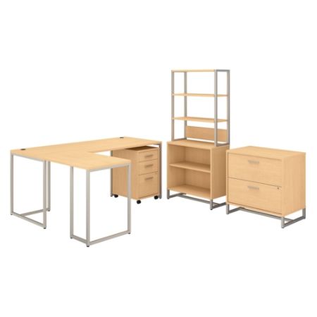 Kathy Ireland L Deskreturnbookcase Maple Office Depot