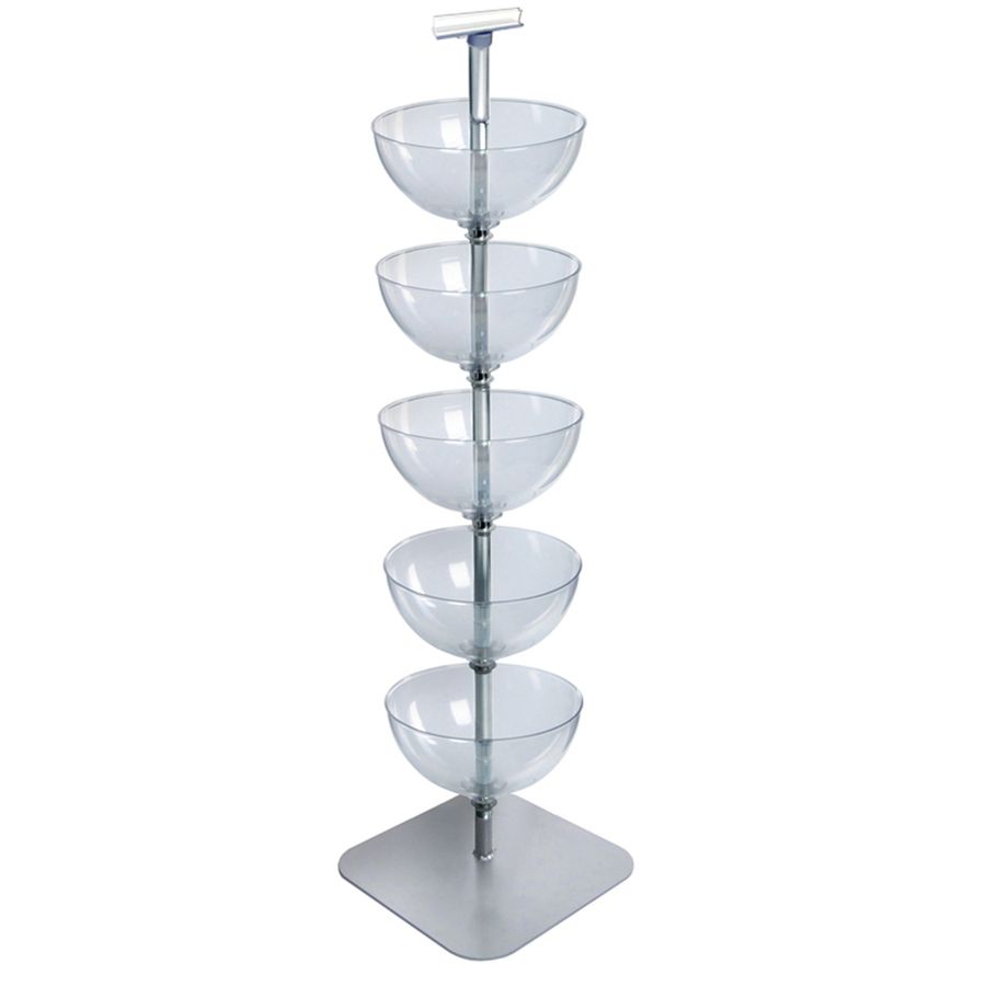 Azar Displays 751405 Five-Tiered 14" Bowl Floor Display