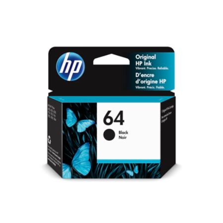 HP 64 Black Original Ink Cartridge N9J90AN - Office Depot