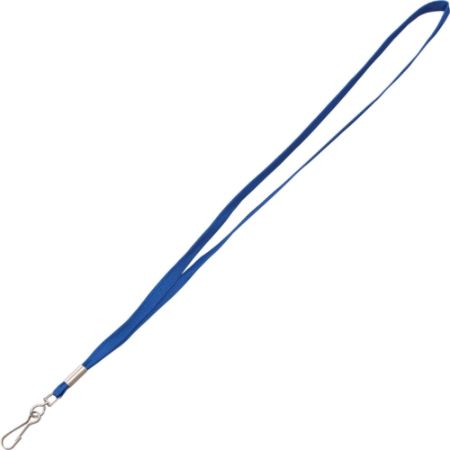 Advantus Metal Clasp Lanyard 100 Box 36 Length Blue Woven Metal ...