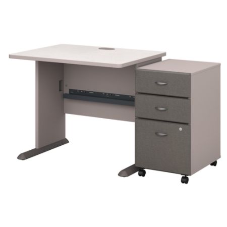 Bush Advantage Deskfile Pewterwhite Office Depot