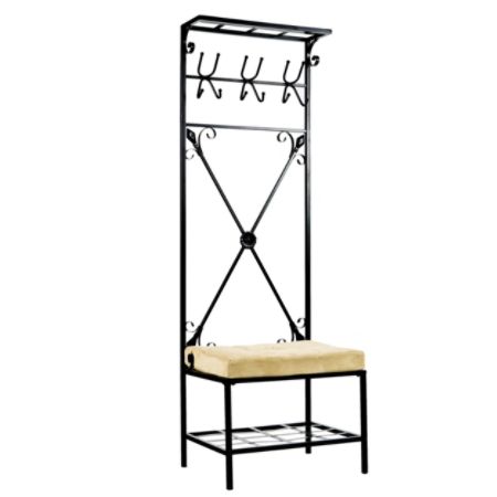 Southern Enterprises Multipurpose Decorative Coat Rack Bench Seat